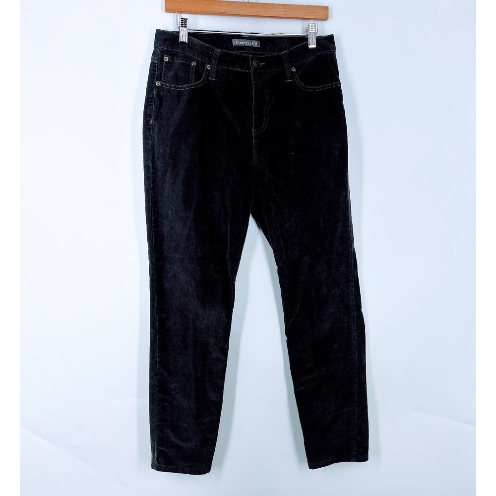 Garnet Hill Womens Essential Slim Corduroy Wale Corduroy Straight Leg Pants SZ 0